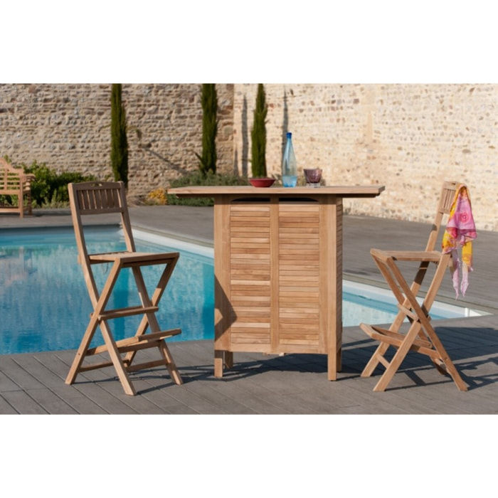 FUN - Bar de jardin en bois Teck