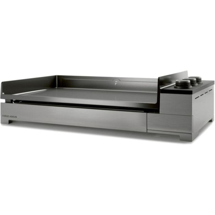 Plancha gaz FORGE ADOUR Premium 75 Inox 3 brûleurs à poser 75.5x41 cm