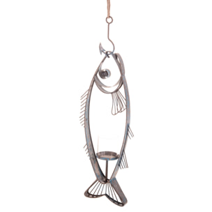 Pesce Portacero Da App.27 Cm - Pezzi 1 - 17X68X9cm - Colore: Incolore - Bianchi Dino - Marina Lanterne E P/Candele