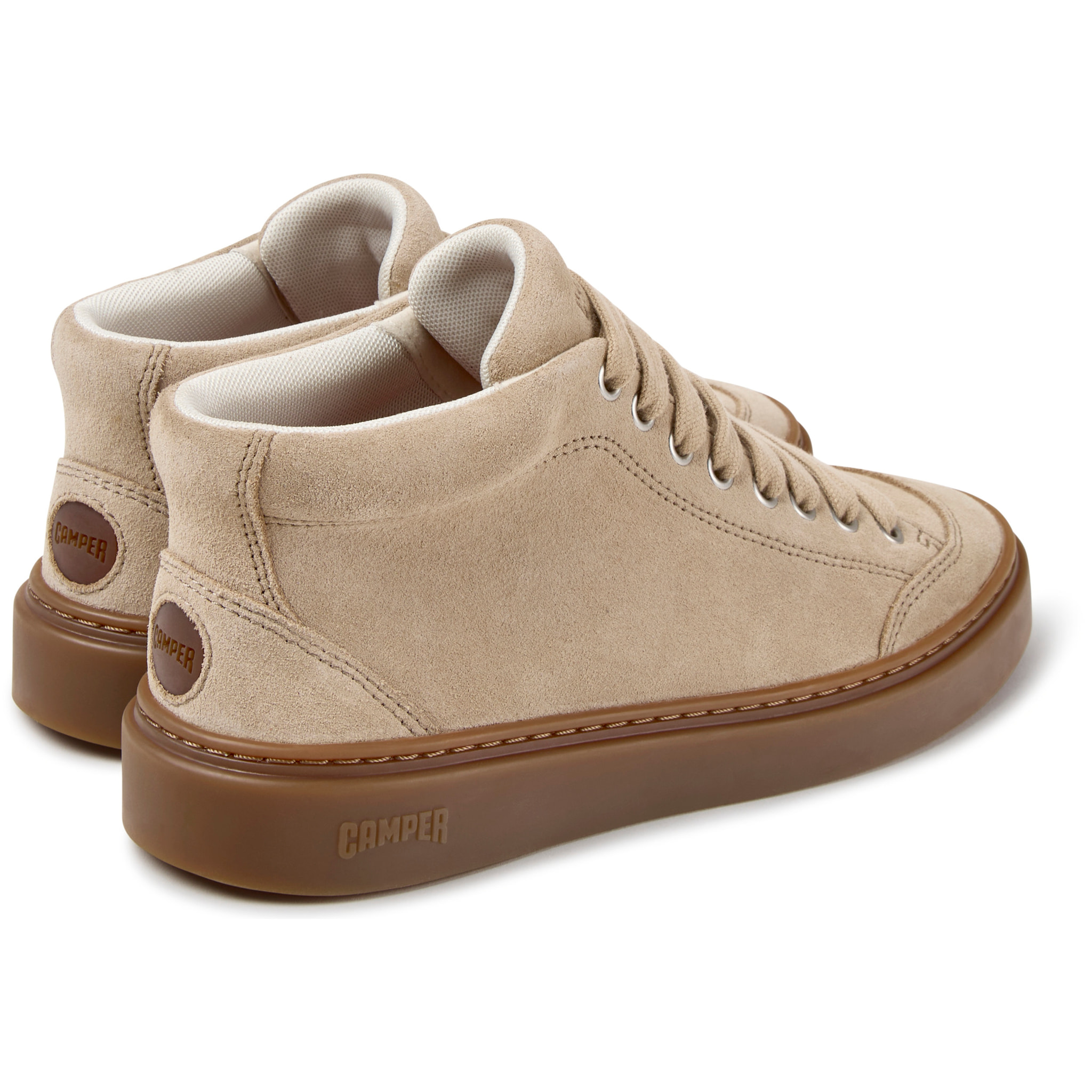 Sneaker-Bootie - CAMPER Runner Twentyfive - Beige - Piel de ante