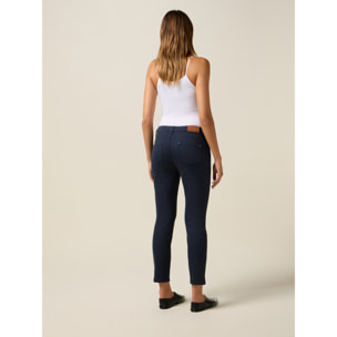 Oltre - Pantaloni a sigaretta con dettaglio catena - Blu