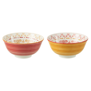 J-Line bol Jam - porcelaine - mix - large - 2 pcs