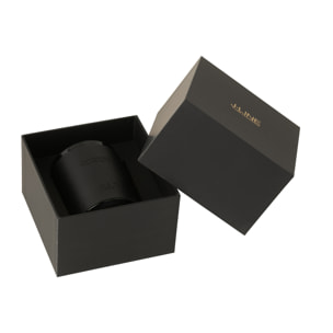 J-Line bougie parfumée Cuir - Black Diamond - verre - noir - 40H