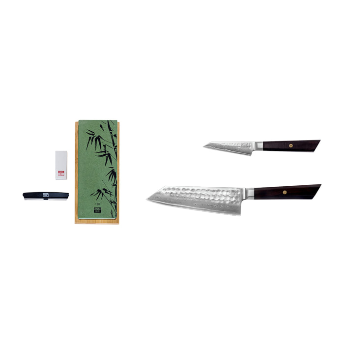 Set di coltelli di base (3 pezzi) - Collezione Bunka Damasco