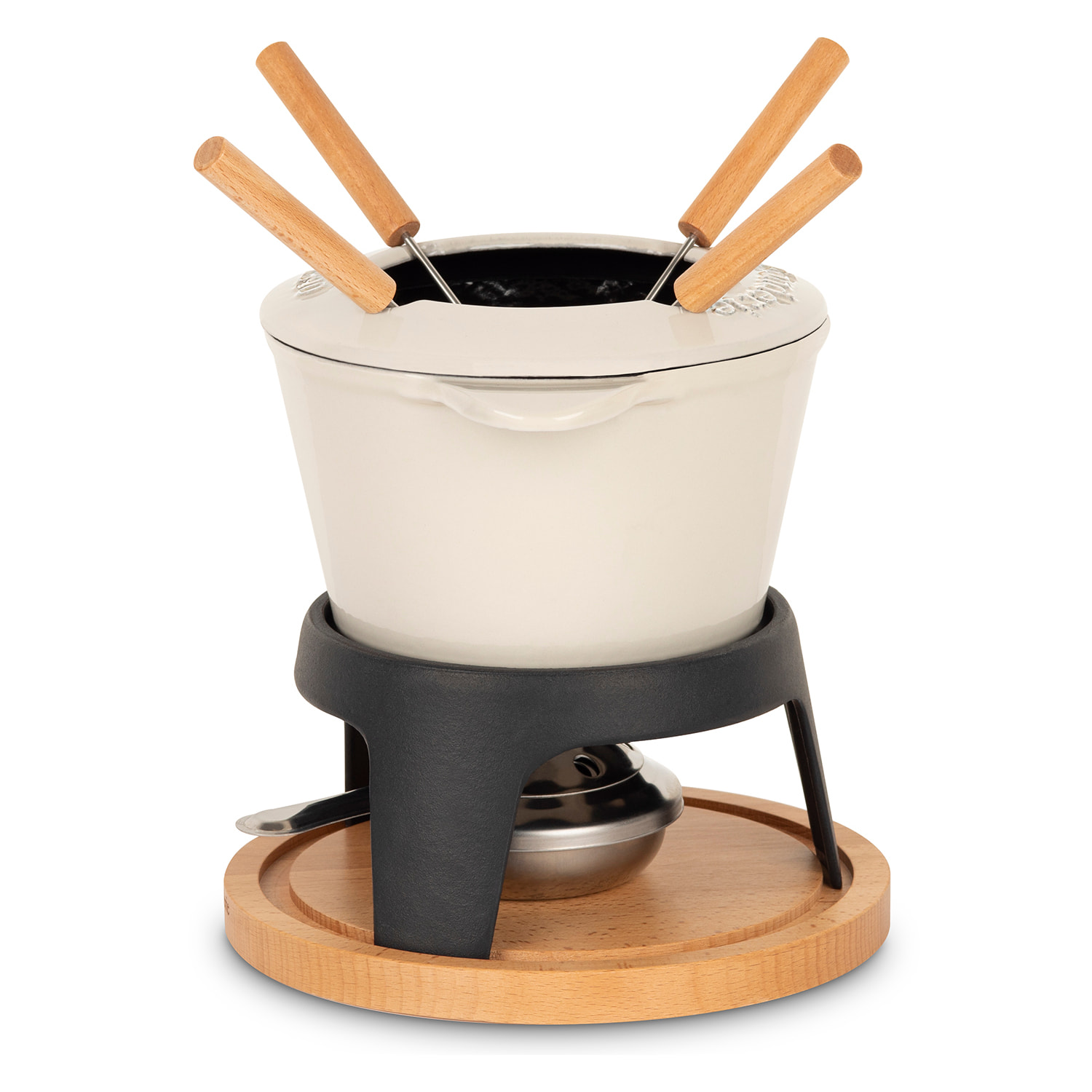 Fondue de Hierro Fundido, MONT JOLY, Beige, 4 personnes