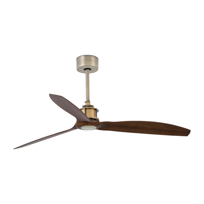 JUST FAN M Ventilatore a soffitto oro vecchio/noce