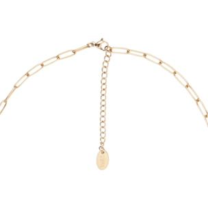Collana U.S. Polo Assn. In acciaio inossidabile dorato con lapislazzuli