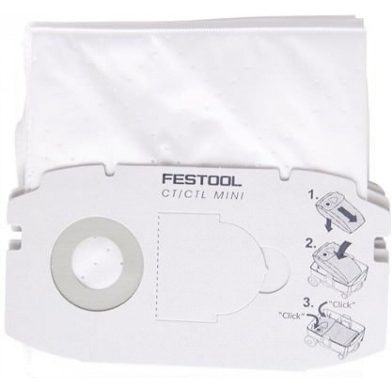 Paquet 5 sacs filtre SELFCLEAN SC FIS-CT MINI FESTOOL - Pour aspirateur CTL mini - 498410