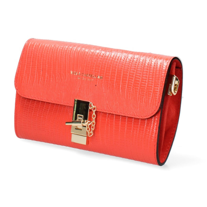 Borsa a mano da donna Made in Italy - Modello Hope - Vera pelle - 23.0 x 13.0 x 5.0 cm