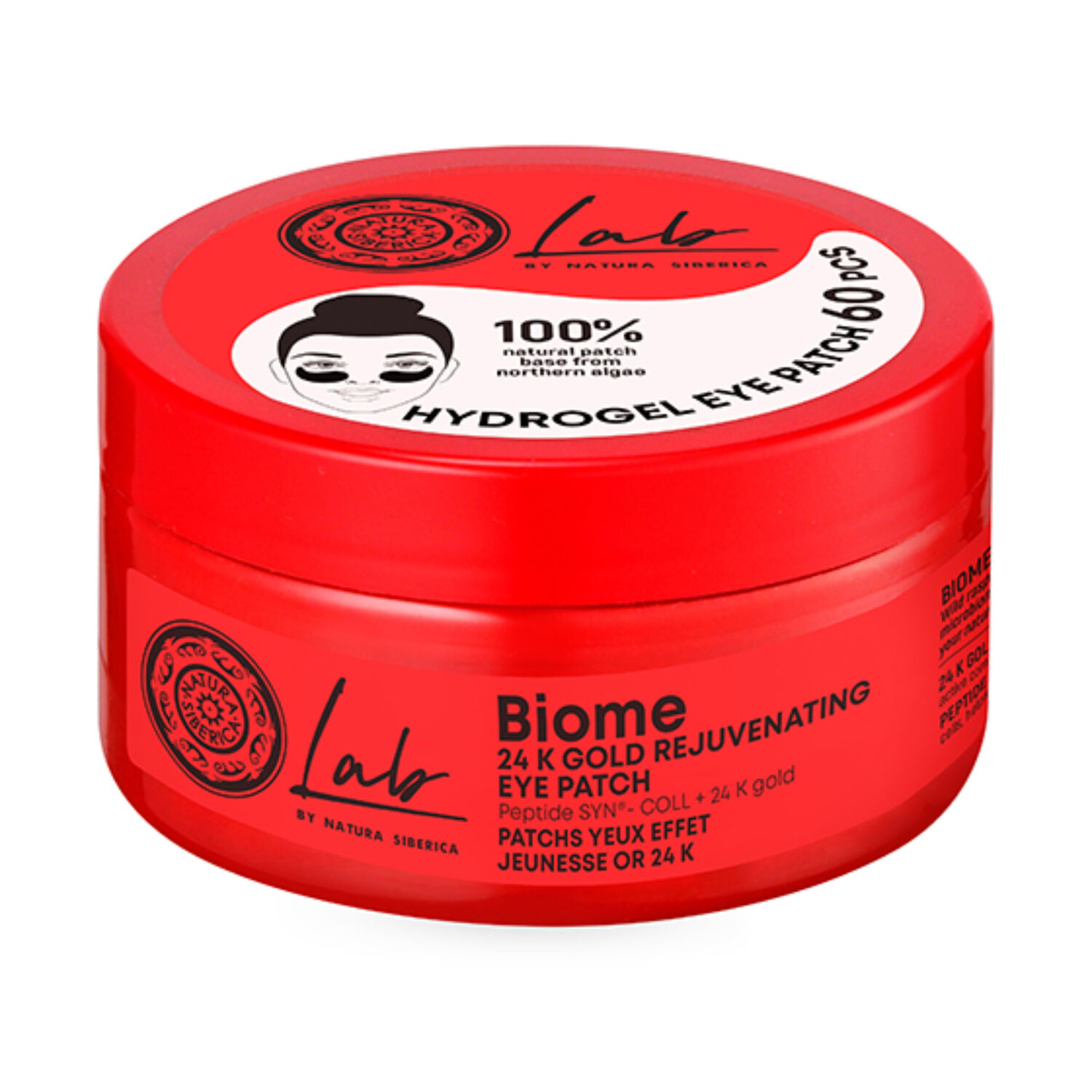 LAB BIOME - Patchs pour les yeux jeunesse Or 24K 60 patchs