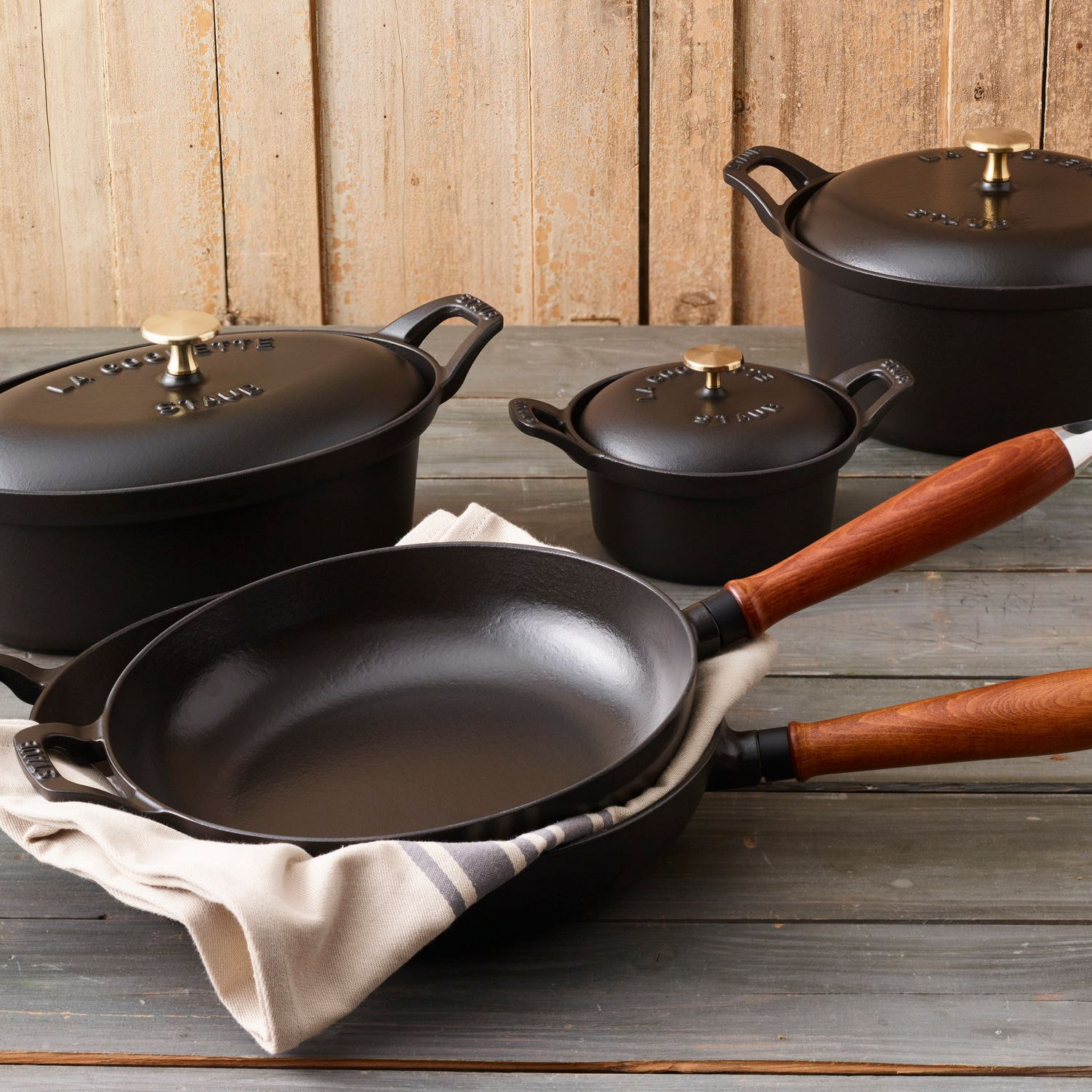 Poêle 28 cm, Fonte, Noir mat