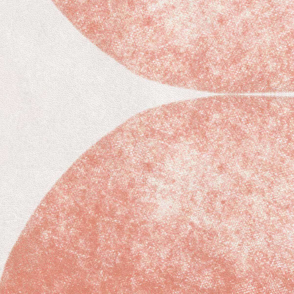 Papier peint panoramique Sphères Terre de Sienne Intissé