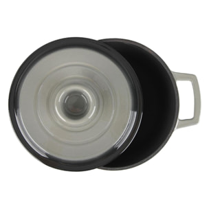 Cocotte en fonte ronde   - "Masseiron Ardoise"