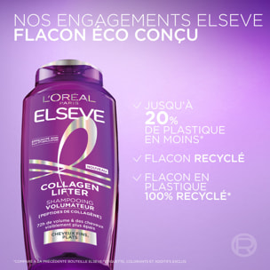 L'Oréal Paris Elseve Collagen Lifter Lot de 2 Shampooing Volumateur 250ml