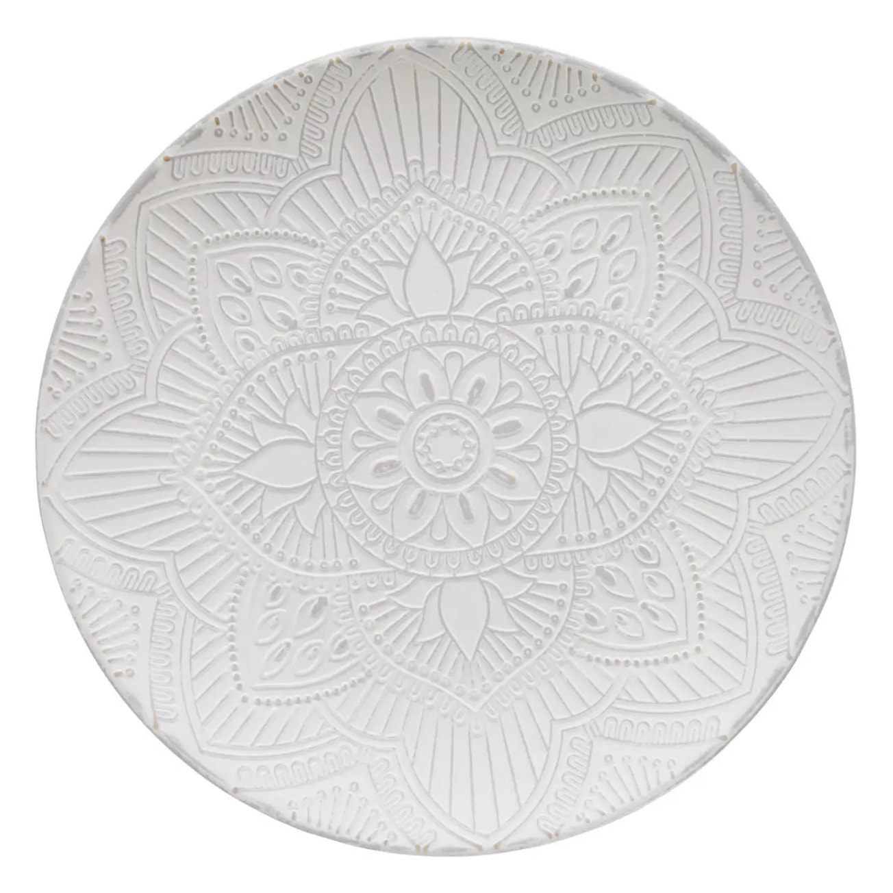 Centre de table Maia rond D.30cm blanc