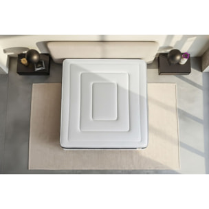 Ensemble Matelas Vingt-Six - 26cm - Ressorts ensachés et mémoire de forme - Soutien point par point - Sommier kit Blanc