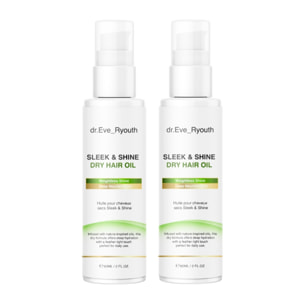 Dúo de aceite para cabello seco Sleek & Shine