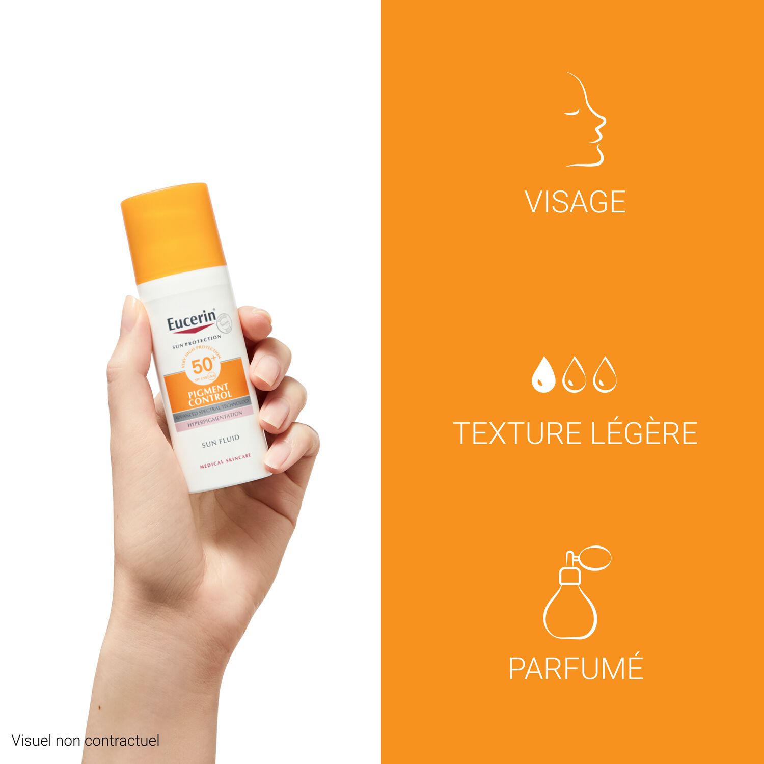 Pigment Control Sun SPF50+ - Protecteur Solaire Visage Fluide - Tous Types de Peaux 50 ml