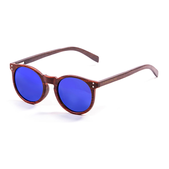 Gafas de sol PALO ALTO HASHBURY - Marrón / Revo azul y patilla marrón bambú