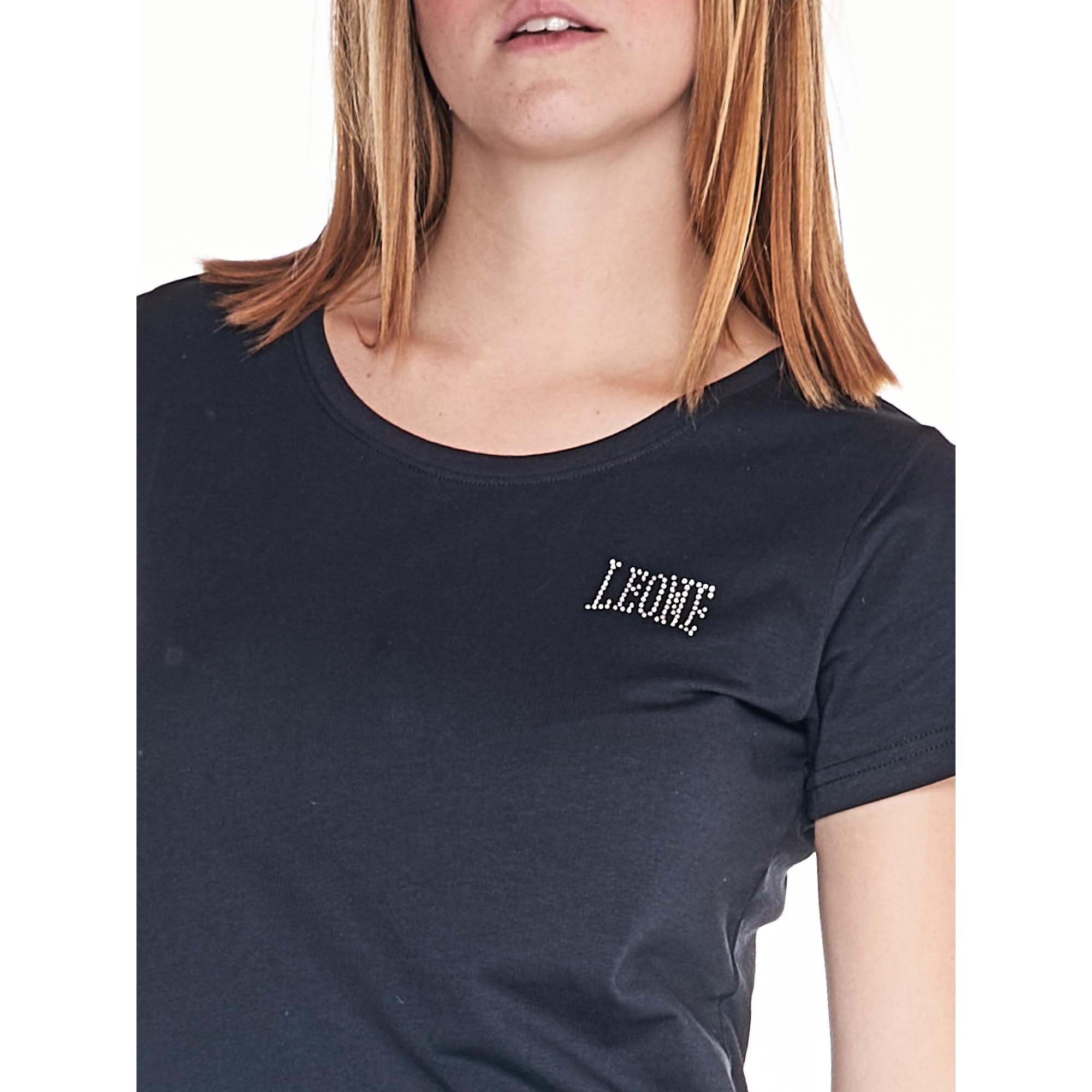 Camiseta de mujer de manga corta con logo Shine On