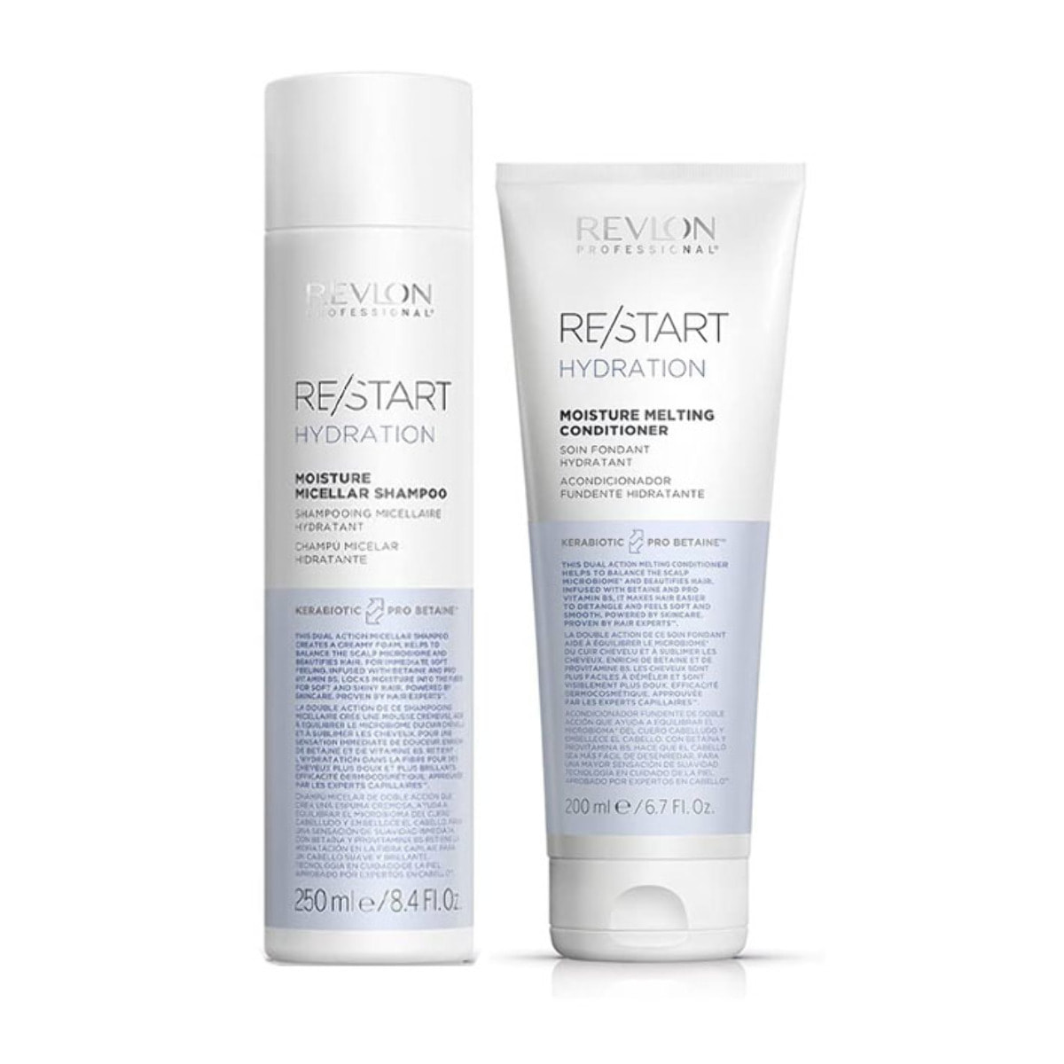 REVLON PROFESSIONAL Kit Restart Hydration Miccelar Shampoo 250ml + Conditioner 200ml