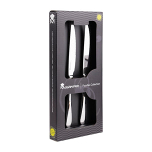 Set de 2 cuchillos de carne de acero inoxidable brillo Foodies – MasterPro