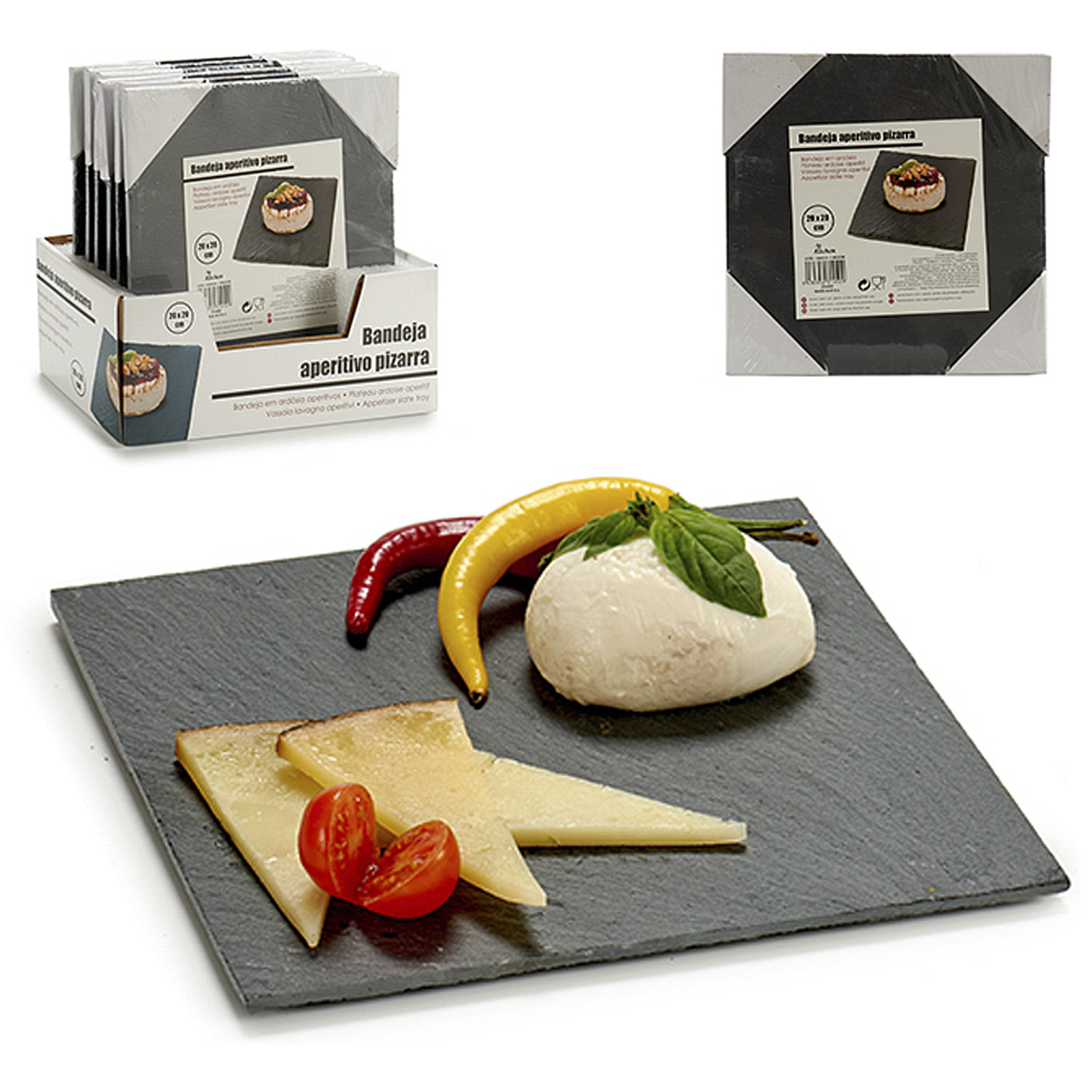 Tagliere aperitivo quadrato 20x20cm