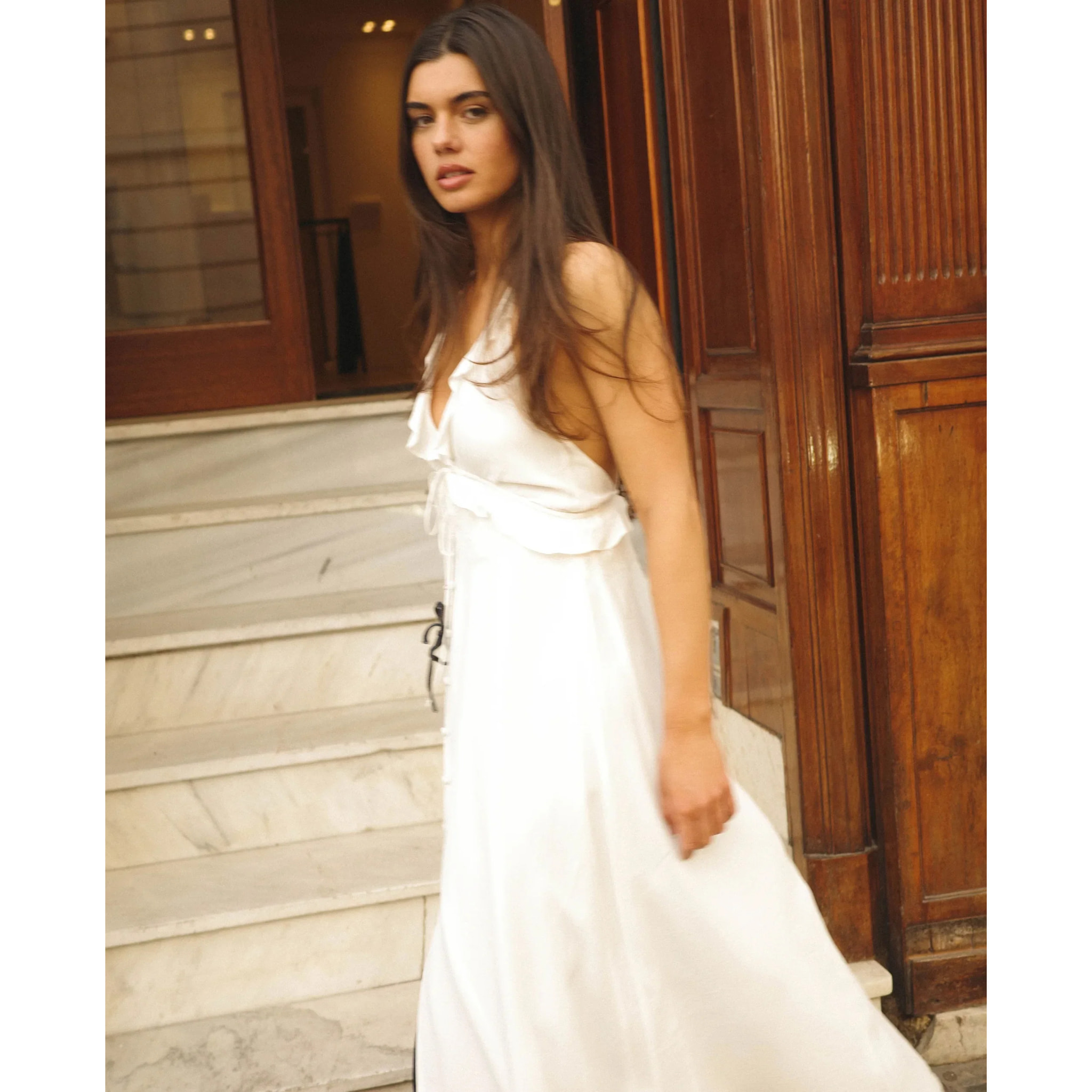 Vestido de tirantes multiposición de mujer