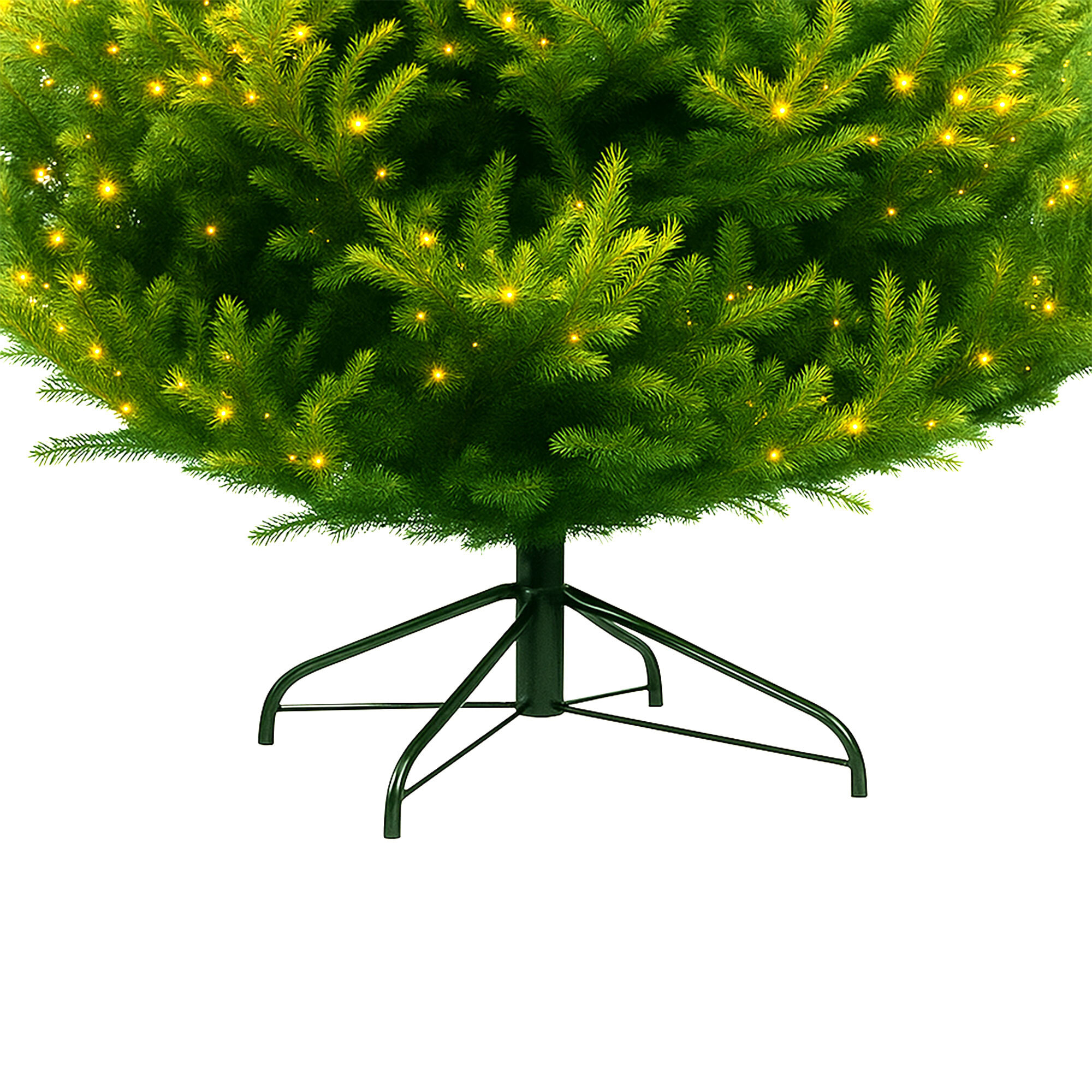Rockfeller - Albero di Natale Tradizionale con 1300 Luci LED in PE e PVC Ø183x240H cm, 3384 Punte