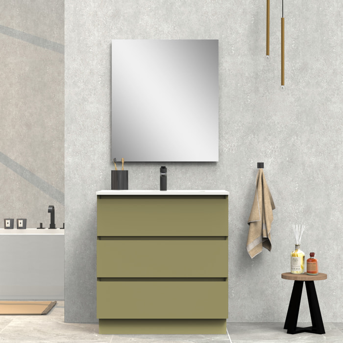 Conjunto de baño IRONA 3C, 70cm, incluye lavabo y espejo