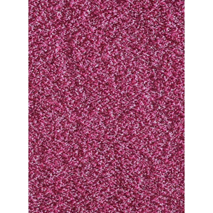 Grand tapis Shaggy longues mêches Nuni motif uni et couleur rose