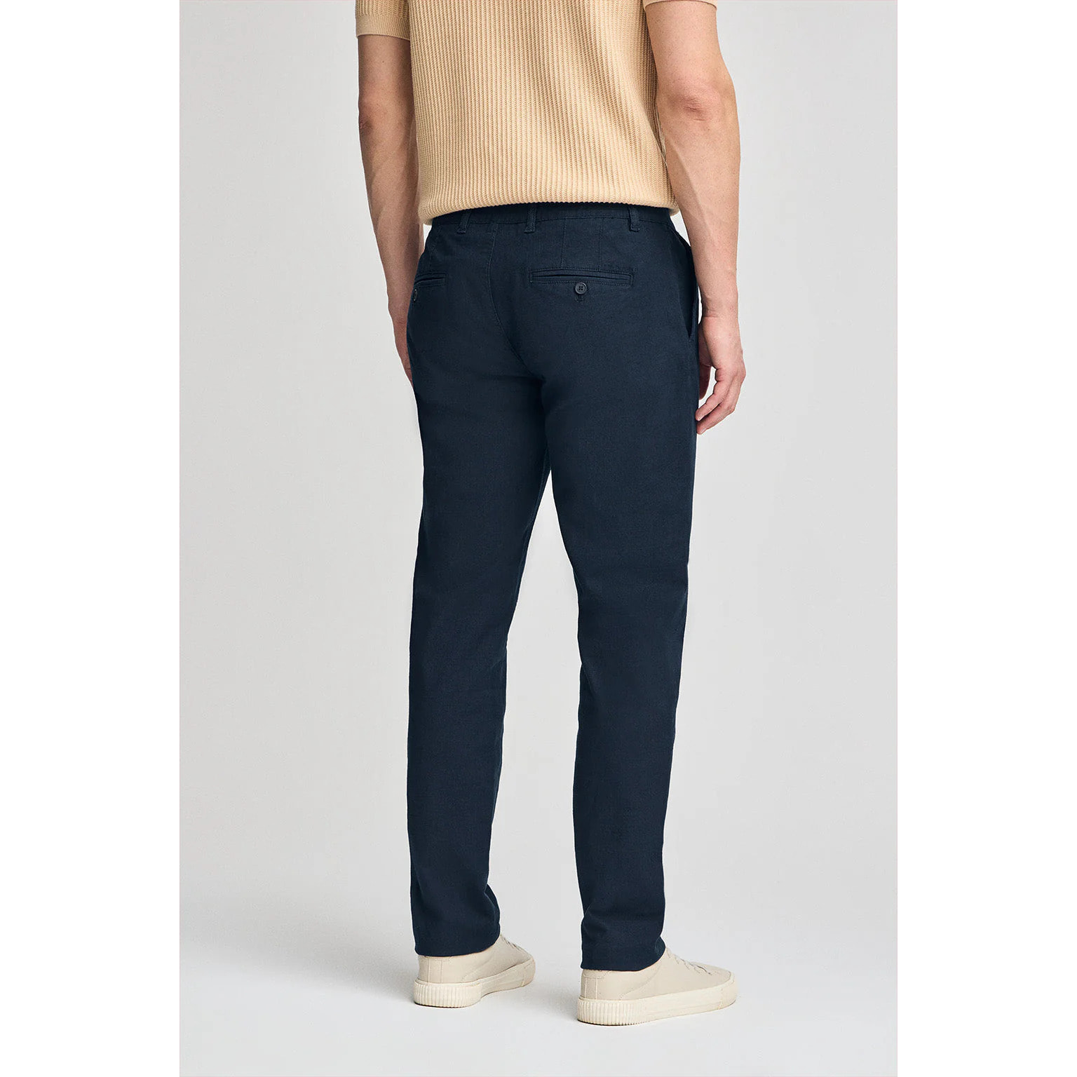 Pantaloni Formentera blu marino con particolari Polo Club