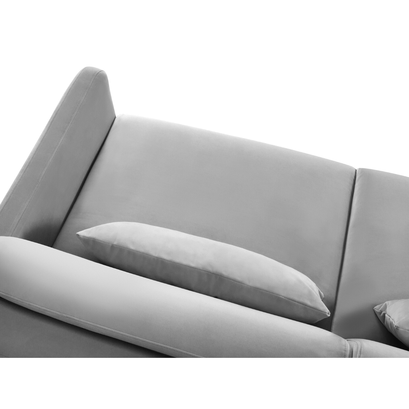 Canapé convertible "Yanis" 2 places en velours gris