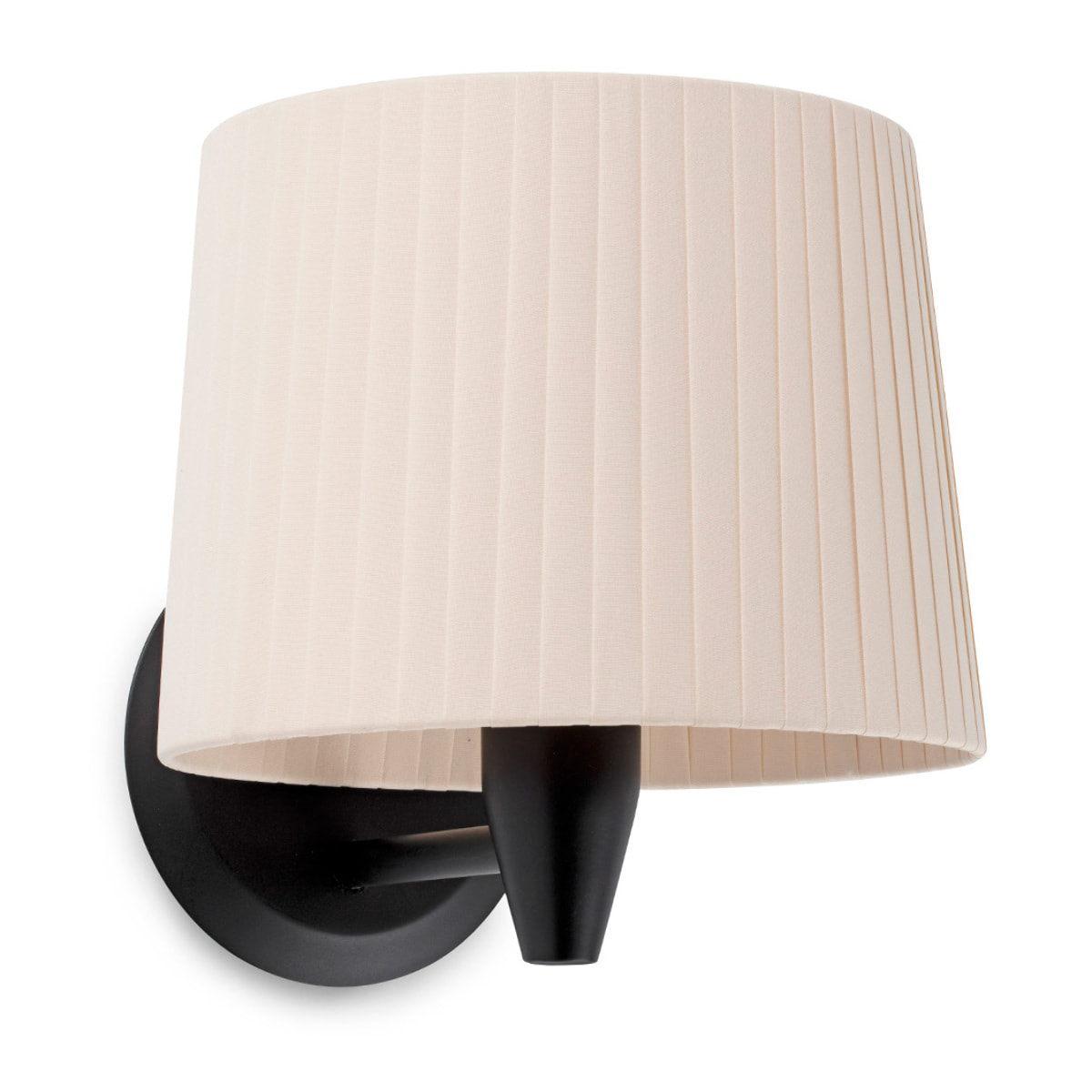 SAMBA Lampe applique noire/enrubanné beige