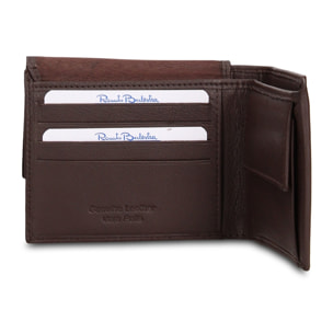 Portafoglio uomo in vera pelle - Modello Erevan Pro - Casual - 11.5 x 9.0 x 2.0 cm