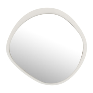 J-Line miroir mural - métal/verre - blanc - small - Ø 60.5 cm