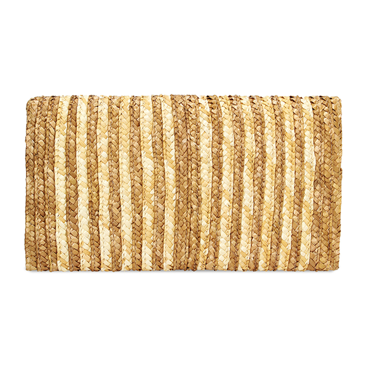 Pochette mare marrone-beige in paglia