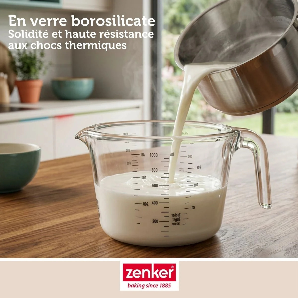 Verre à mesurer en borosilicate 1L Zenker