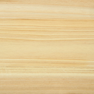 Jardinera Exterior Grande de Madera Jardinera con Celosía para Plantas Trepadoras y 2 Cajas de Cultivo para Patio Terraza Balcón 230x60x110 cm Natural