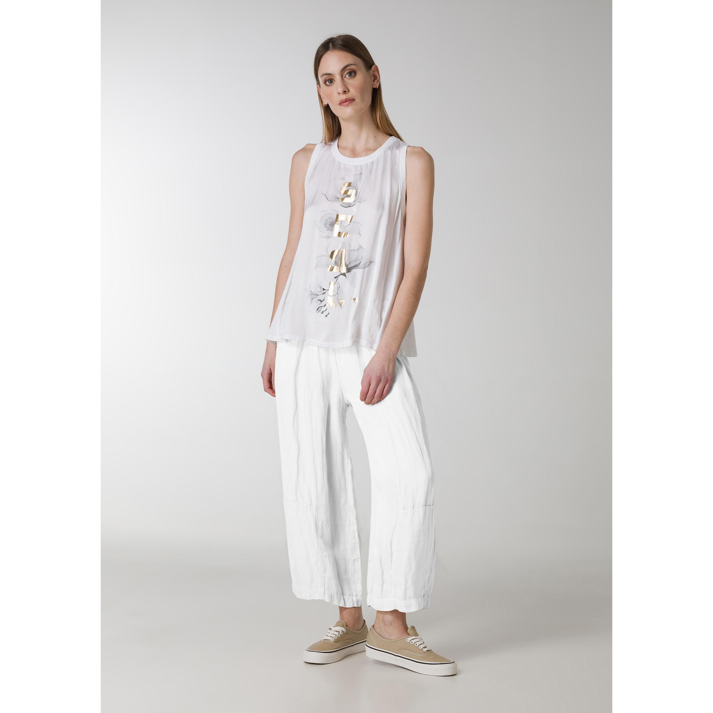 DEHA - Pantalone LINEN SLOUCHY PANTS in Lino per donna