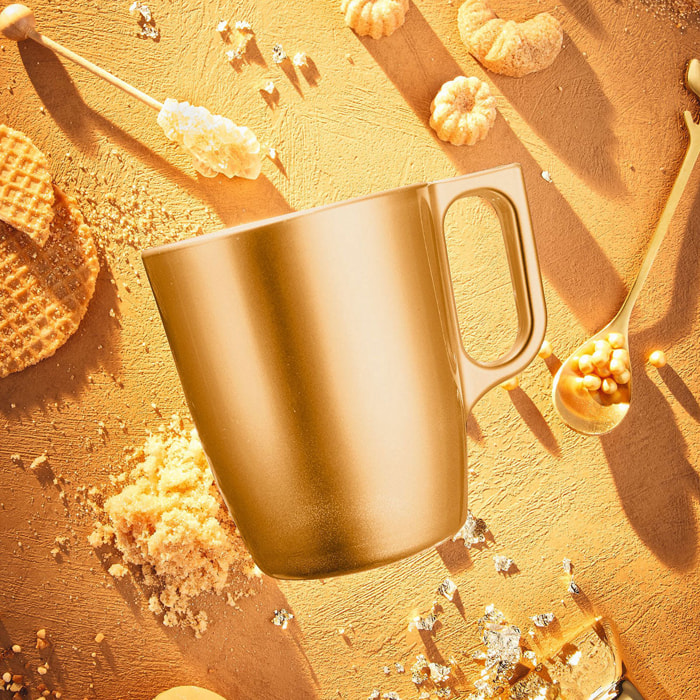 6 tazas 25 cl Gold Flashy - Luminarc