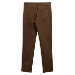 Pantaloni Robe di Kappa Uomo Jorman Comfort Peached Gabardine Marrone