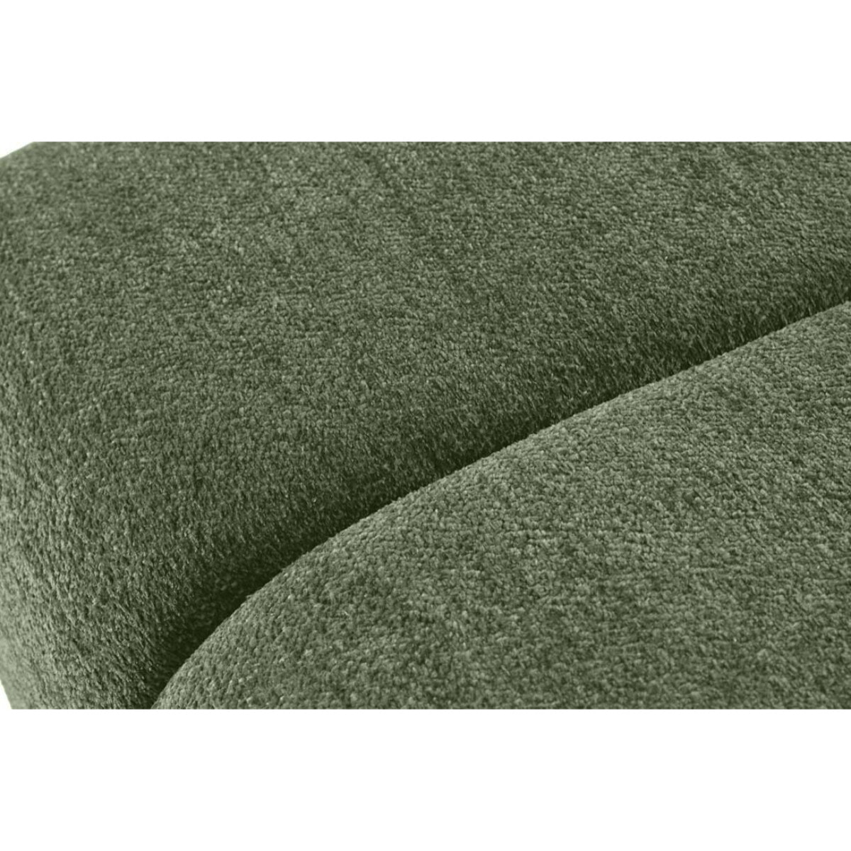 Curtis - canapé d'angle droit 4 places en tissu texturé - Vert
