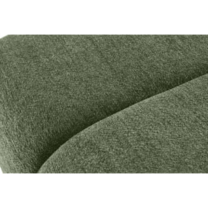 Curtis - canapé d'angle droit 4 places en tissu texturé - Vert