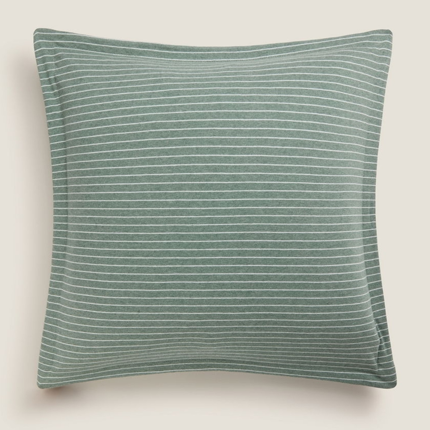 Funda cojín punto algodón sostenible Punto color verde Punto de algodón