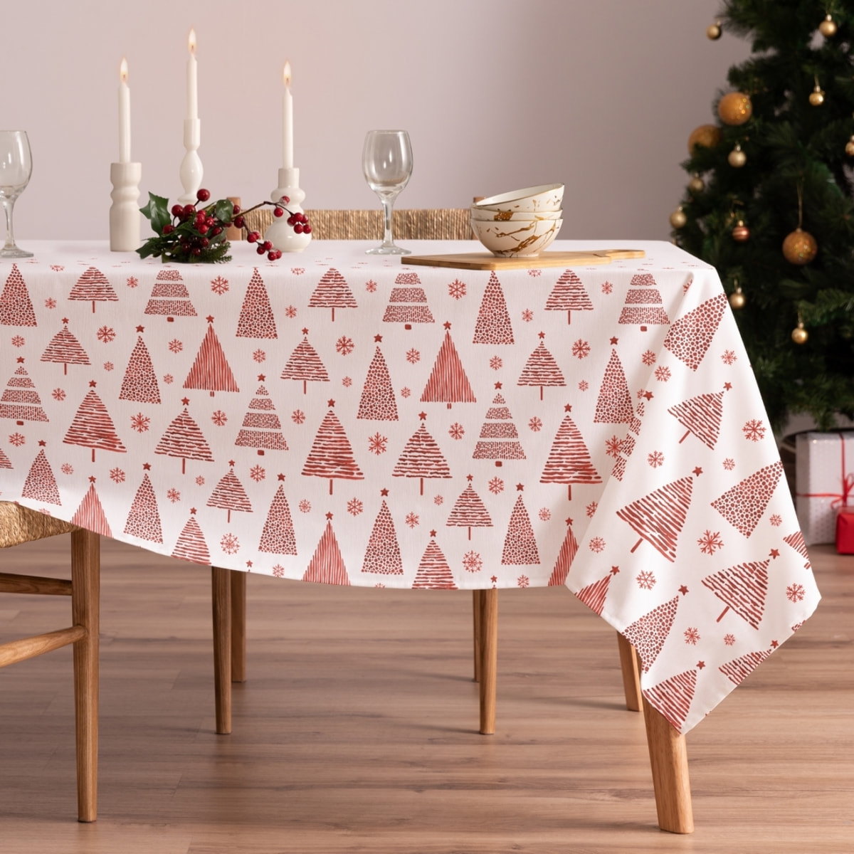 Mantel antimanchas ZURIA RED