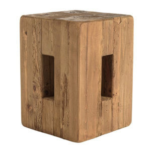 SANDY - Tabouret carré 30x30cm bois Pin recyclé