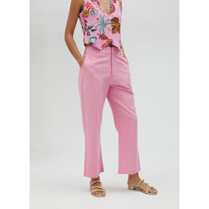 Pantaloni culotte rosa