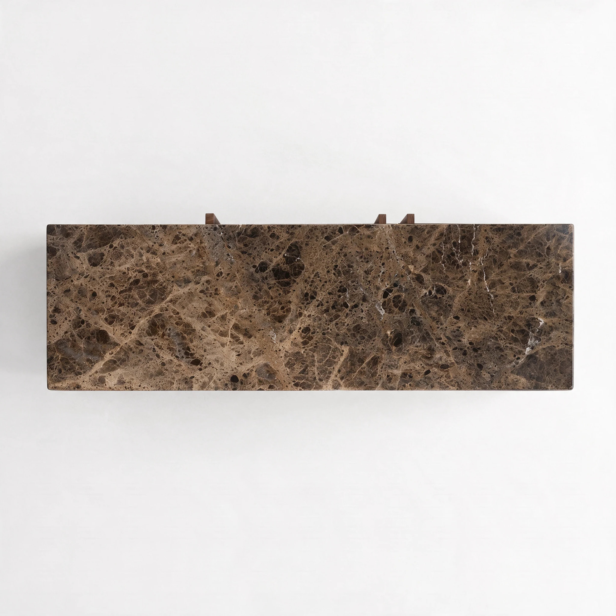 Buffet en bois de manguier et plateau en marbre - Flavio