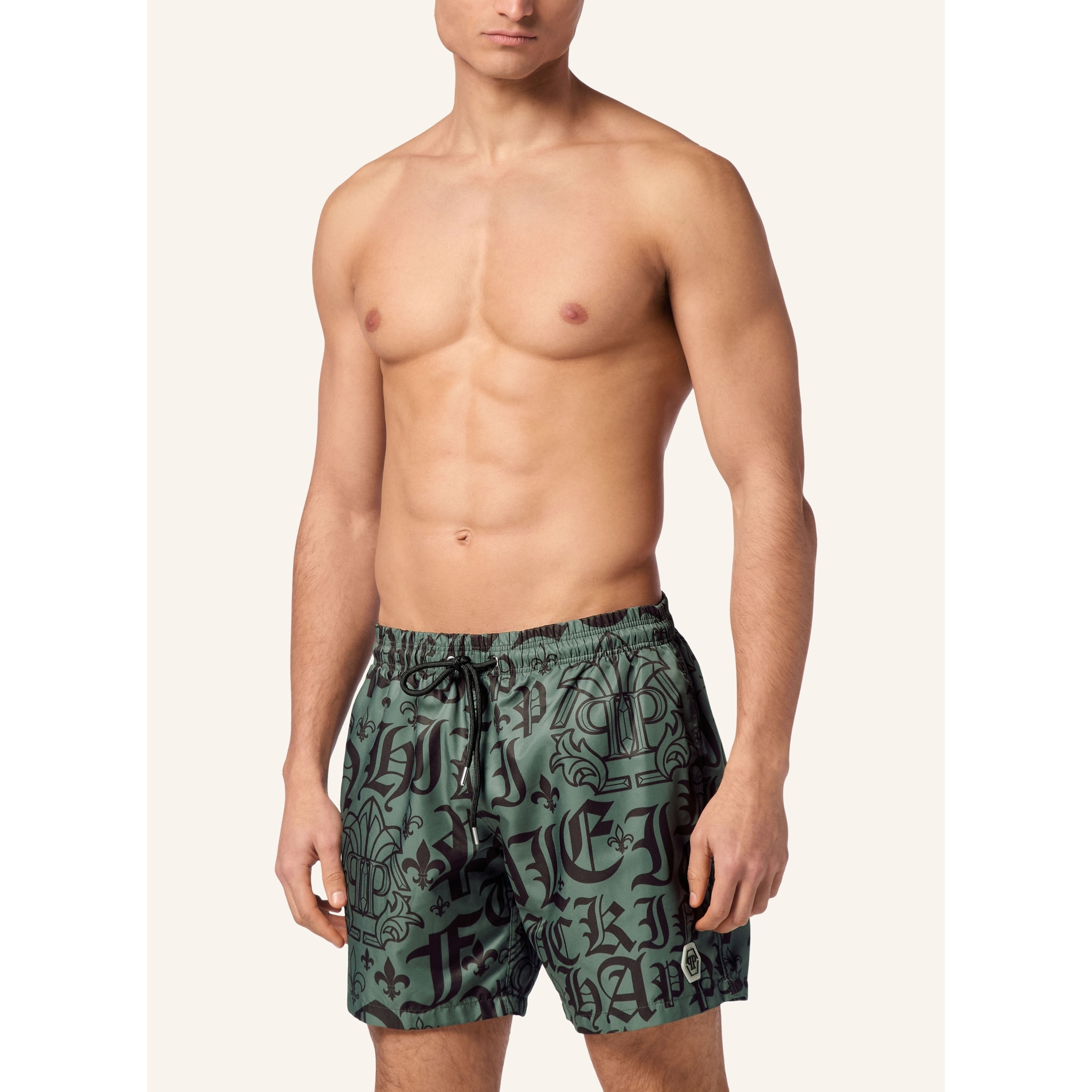 PHILIPP PLEIN Swim Trunks GOTHIC PLEIN